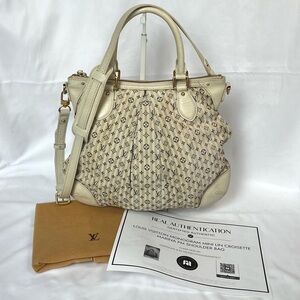 Louis Vuitton Monogram Mini Lin Croisette Marina PM Shoulder Bag